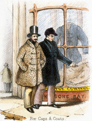 'Fur Caps and Coats'  1845.