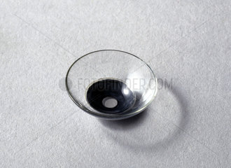 Blown glass contact lens  c 1930.