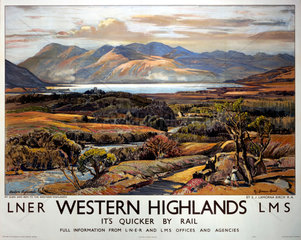 'Western Highlands’  LNER/LMS poster  1939.