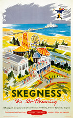 'Skegness is So Bracing'  BR (ER) poster  1956.