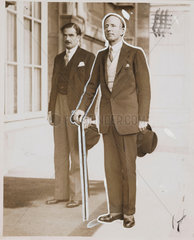 Lord Londonderry and Anthony Eden in Paris  8 June 1933.