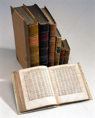 Books of mathematical tables owned by Charles Babbage  16th-19th century.