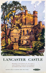 'Lancaster Castle'  BR (LMR) poster  1950.