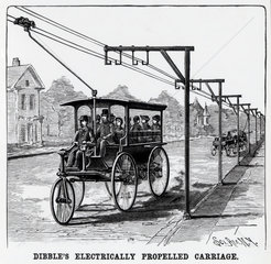 Dibble's Electrically Propelled Carriage'  1889.
