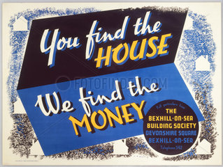 ‘You Find the House  We Find the Money'  poster  1945.