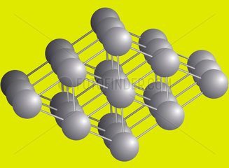 Illustration of a titanium molecule  2002.