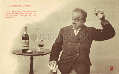‘L'Homme Distrait’ postcard no 5  1900.