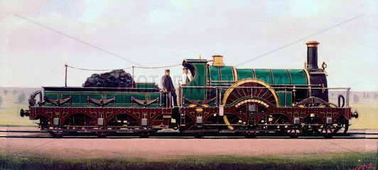 'Sebastopol' 4-2-2 steam locomotive  1880.