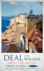‘Deal and Walmer’  BR (SR) poster  1952.