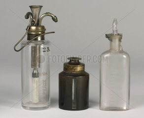 Chloroform drop bottles  1890-1930.