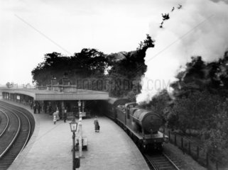 Sutton Bridge Station  looking west  1931.
