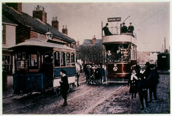 Chesterfield Horse Tram No 8  Derbyshire  1897.