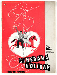 Souvenir booklet for 'Cinerama Holiday'  1955.