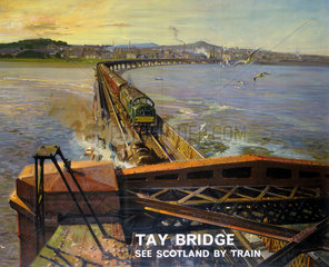 'The Tay Bridge'  BR poster  1957.