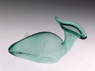Glass bottle shaped female urinal  1701-1730.