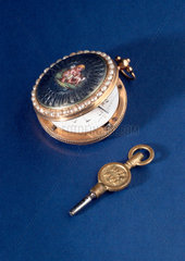 Verge watch with fusee. French  mid 18th century.