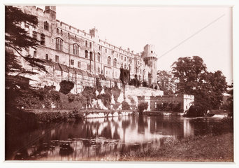 'Warwick Castle  the River Front'  c 1880.