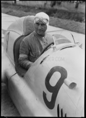 Luigi Fagioli in a Mercedes-Benz racing car  Germany  1930s.