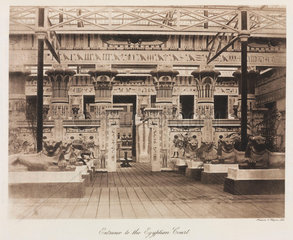 Egyptian Court  the Crystal Palace  Sydenham  London  1911.