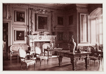 'Warwick Castle  The Gilt Drawing Room'  c 1880.