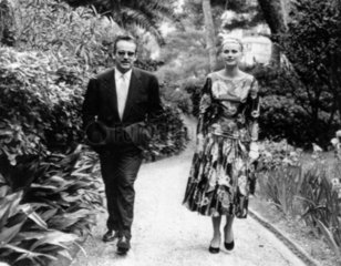 Prince Rainier and Grace Kelly  Monaco  January 1956.