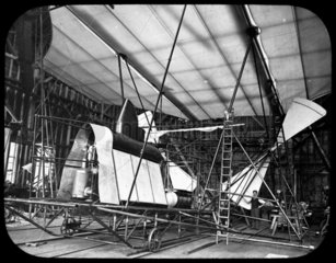 Maxim's flying machine under construction  1894.