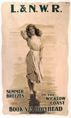 ‘Summer Breezes’  LNWR poster  1890-1910.