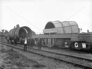Mining equipment at Oakengates station  1911.