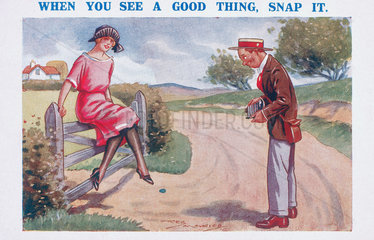 'When You See a Good Thing  Snap it'  c 1920s.