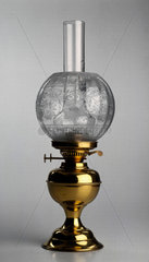 Paraffin lamp  late 19th century.