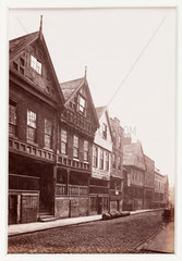 'Chester  View in Watergate Street'  c 1880.