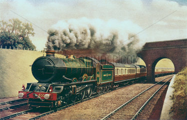 'King Edward VII' 4-cylinder 4-6-0 Great Western Railway locomotive  c 1930.