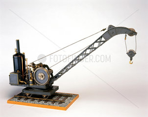 Locomotive steam crane  1939. Model (scale