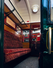 Interior of Southern Railway (SR) carriage  1925.