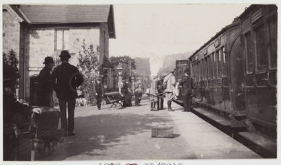 Boarding a train  c 1905.
