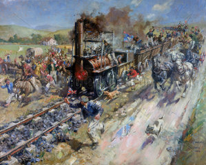 ‘The Opening of the Stockton & Darlington Railway’  1825.