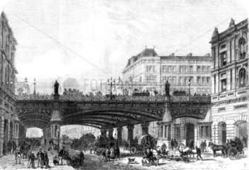 Holborn Valley Viaduct  London  as projected in 1867.