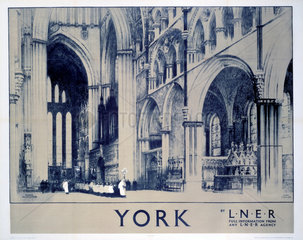 ‘York’  LNER poster  1923-1947.