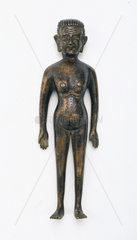 Bronze figure showing acupuncture points  Chinese  early 18th century.