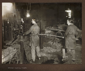 'Women making rivets'  1915-1918.