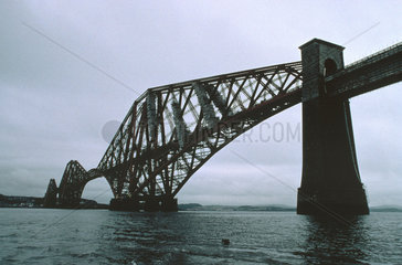 View of the Forth Bridge  January 1997.