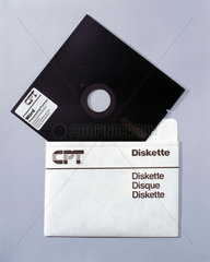 Computer 5.25ins floppy disk  mid 1980s.