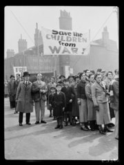 Anti-war demonstration  London  May 1936.