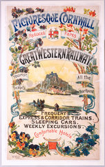 'Picturesque Cornwall'  GWR poster  1897.