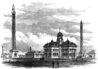 Bazalgette's Abbey Mills Pumping Station  Stratford  London  1868.