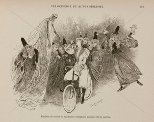 Opponents of cycling  1898.