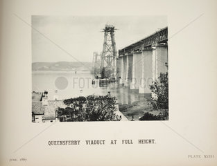 'Queensferry Viaduct At Full Height'  1887.