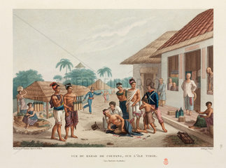 A stabbing in the market at Kupang  Timor  1817-1820.
