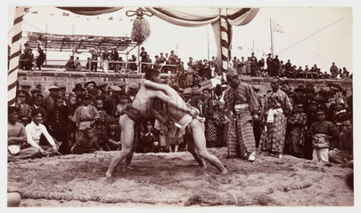 Sumo wrestling  Japan  c 1925.