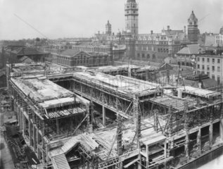 Construction of the East Block  Science Museum  London  28 April 1916.